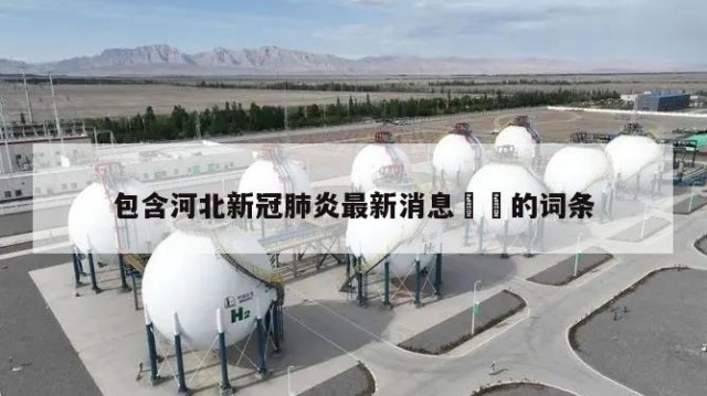 包含河北新冠肺炎最新消息㊙️的词条